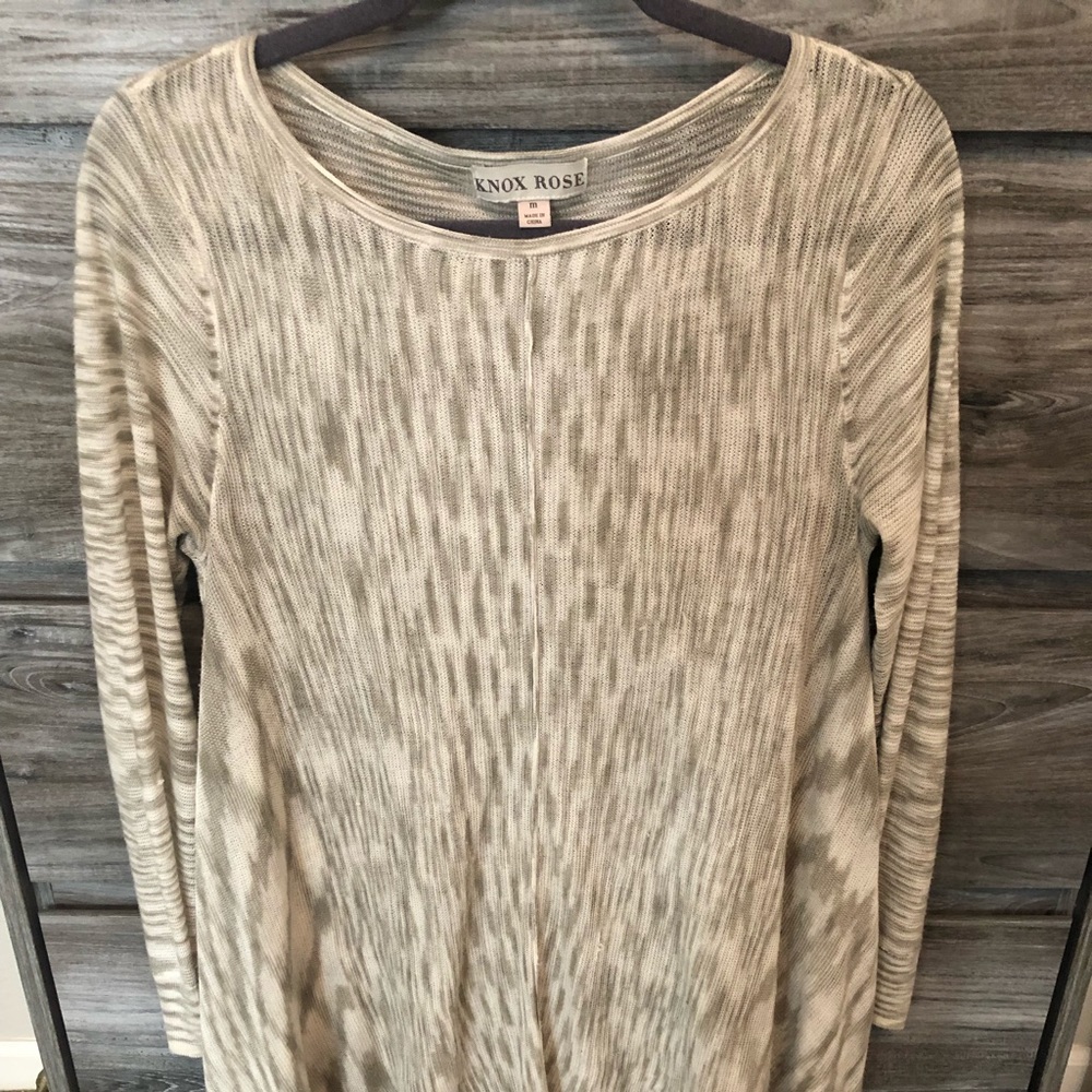 Gray / white long sleeve